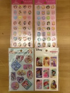 ディズニープリンセス シール 4枚セット