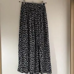 【classicalelf】プリーツスカート 黒×白