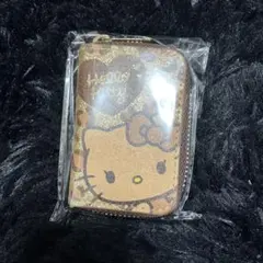 ハローキティ ゴールドレオパード柄キーケース