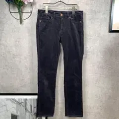 UNIQLO レディース カジュアルパンツ コーデュロイ L グレー 伸縮性有