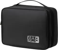 ケーブル収納ポーチ ガジェットポーチ 小物入れ 3層タイプ