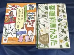 学研の都道府県かるたときまり字色分け百人一首です。のサムネイル