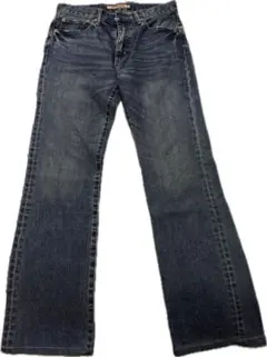 ブーツカットデニム B-002 ダークブルー