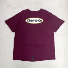 CHARI&CO コットン 半袖Tシャツ XL バーガンディ バックロゴプリントのサムネイル