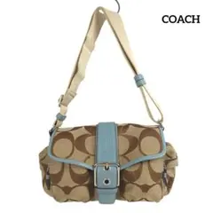 COACH SOHO Signature Shoulder Bag Blue