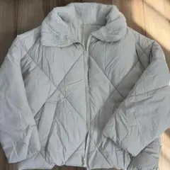 GRL ホワイト キルティングダウンジャケット