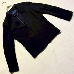 シップス ノーカラージャケット ボタンレス ブラック レディース アウター S