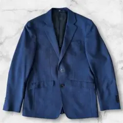 スーツセレクト 4S テーラードジャケット ウォッシャブル春夏 A4 青 背抜き
