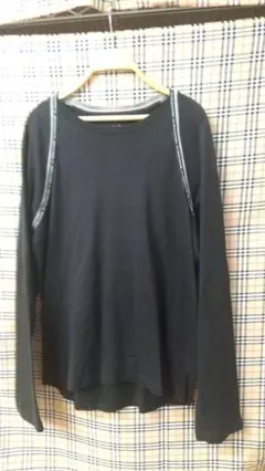 955 Armani Exchange ブラック長袖カットソー Lのサムネイル
