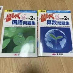 最レベ 小学2年 国語 算数 問題集
