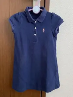 ミキハウス　女の子ポロシャツワンピース　110