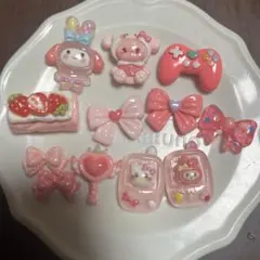 デコパーツ ピンク系①