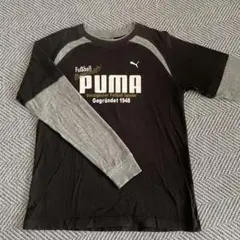 PUMA 長袖Tシャツ 黒/グレー　160