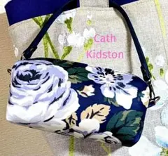 ハンドメイド キャラメルポシェット キャスキッドソン ホワイトローズ