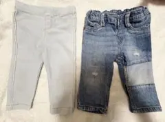 ベビーデニムパンツ　ZARA ベビーギャップ　4-6m/6-9m ２枚セット