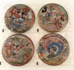 東京ディズニーリゾート お正月　缶バッジ 4種セット