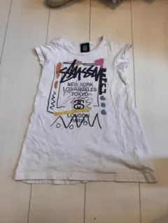 国内正規品Stussy ホワイト Tシャツ 都市ワンピース S/90ステューシーのサムネイル