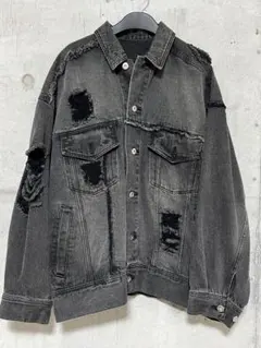 MAISON SPECIAL クラッシュデニムブルゾン