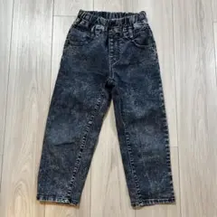 ケミカルウォッシュ　デニムパンツ　120cm