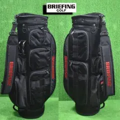 BRIEFING/ブリーフィング ゴルフ キャディバッグ【ブラック】超美品！のサムネイル