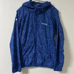 あちゃこ様専用モンベル　ウインドブラスト プリントパーカ Kid's ブルー