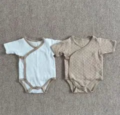 ベビー 肌着 前開きボディスーツ 60
