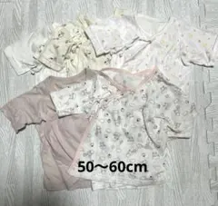 短肌着セット 5枚　アニマル　スヌーピー　無地50〜60cm 夏　女の子向け