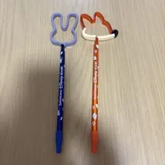 上海ディズニー ボールペン 2本セット ニック ジュディ