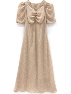 【GRL】水玉 ドット ワンピース 半袖 ワンピ ロングワンピ♡