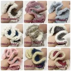 手編みシュシュセット　2点セット