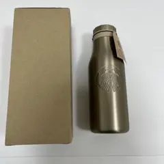 【新品】　スターバックス　ステンレスロゴボトル　ゴールド　473ml　未使用