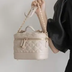 randa キルティング2WAYバニティバッグ
