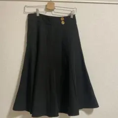 フレアスカート　ブラック