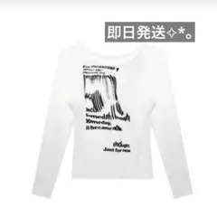 shein シズニルック 白長袖 トップス