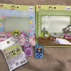 お茶犬 ジッパーバッグ ガラケー型アクリルキーホルダー