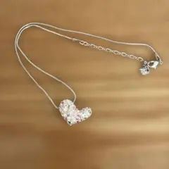 スワロフスキー　ハートネックレス