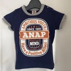 ANAP KIDS 半袖Tシャツ ネイビー 90cmのサムネイル