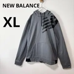 ニューバランス メンズ XL グレー パーカー フリースプルオーバー フーディーのサムネイル