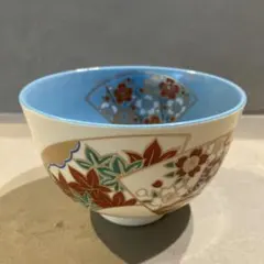 抹茶茶碗 色絵 吹き寄せ 茶道具 京焼 - メルカリ