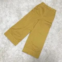 MACPHEE マカフィー ワイドパンツ 黄色 ウエストリボン スタイリッシュ