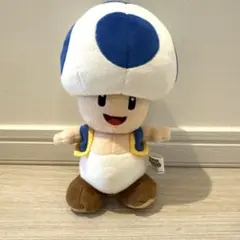スーパーマリオ　ALLSTARCOLLECTIONぬいぐるみ　青　キノピオ