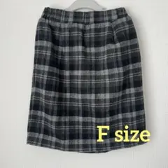 チェック　タイト　スカート　ミニスカート　秋　冬　イーハイフン