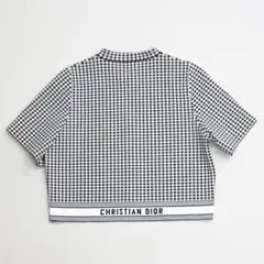 ■ □ a1940 【クリスチャンディオール】ギンガムチェック ロゴジャケットのサムネイル