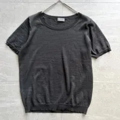 美品/24SS】マーガレットハウエル リネン100% ニットポロ 麻 紫 2