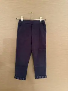 Thoth ネイビー ストライプ裾パンツ　120 6 ズボン