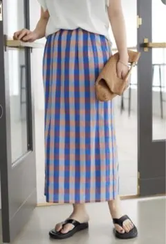 スローブイエナ　ギンガムチェックスカート