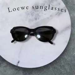 LOEWE サングラス ブラック ゴールドロゴ - メルカリ