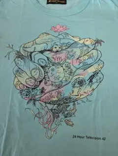 嵐大野さんデザイン半袖24時間TVチャリティーTシャツ ミントグリーン