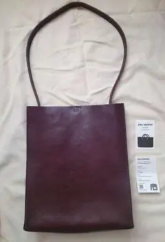 bau leather バウレザー 四角ショルダー ネブラスカ カカオ