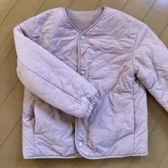薄いピンク フリース内張りジャケット